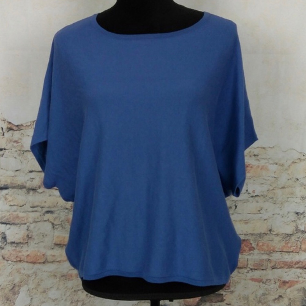 April Marin For Anthropologie Blue dolman Top M